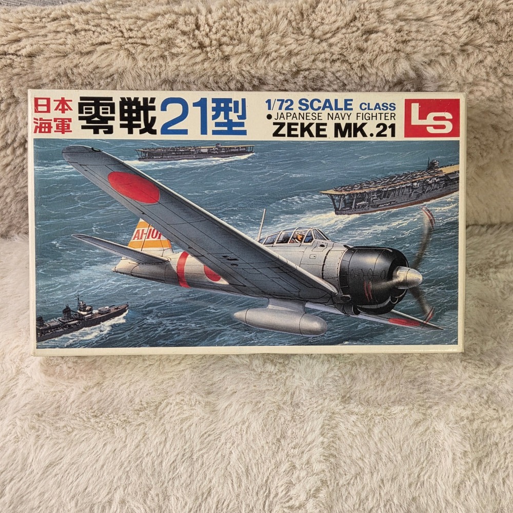 LS 1:72 Scale Japanese Navy Fighter Zeke Mk21‎ Model Kit New Open Box